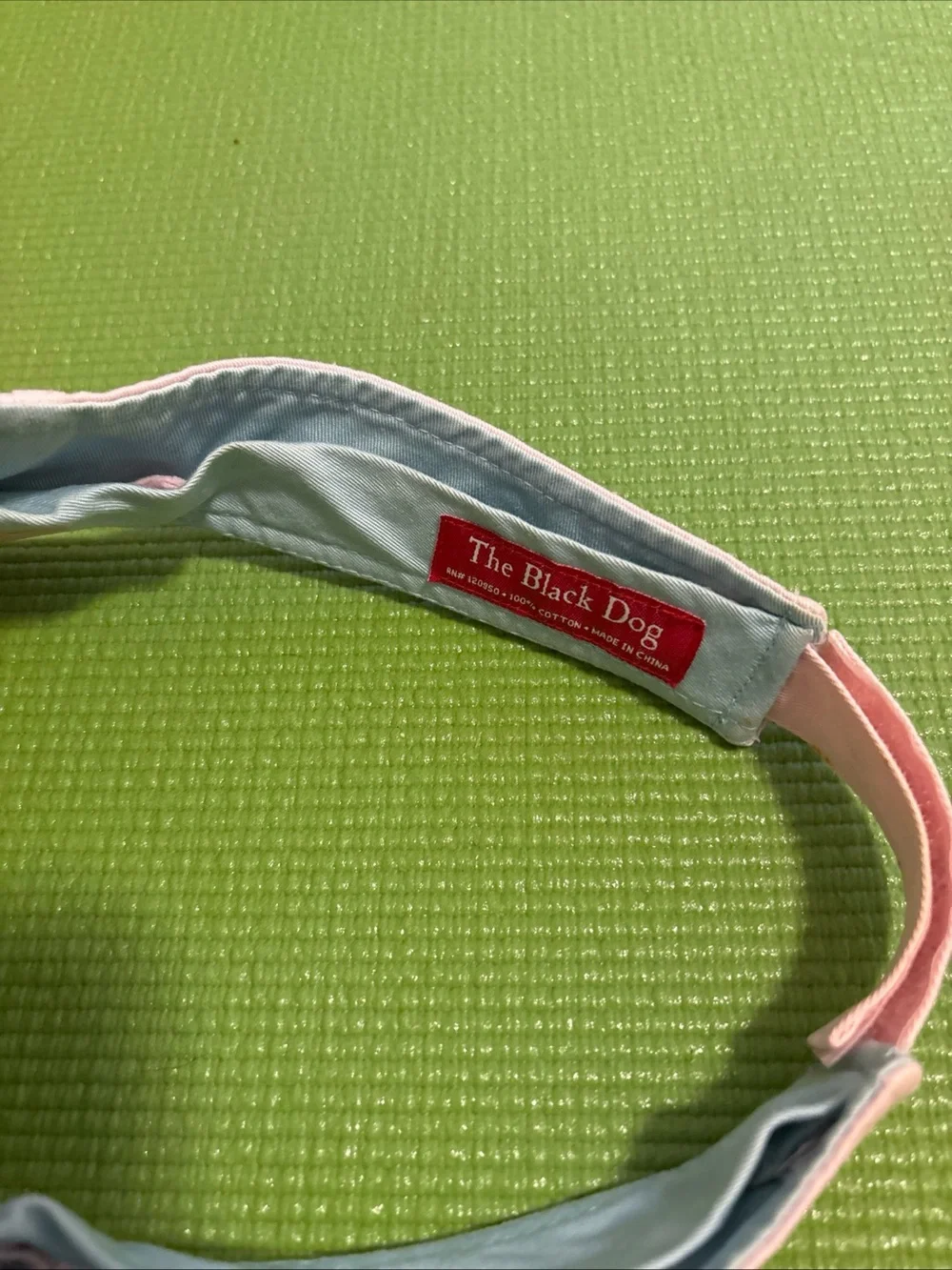 The Black Dog Cafe Martha's Vineyard Adjustable Visor Pink Vintage